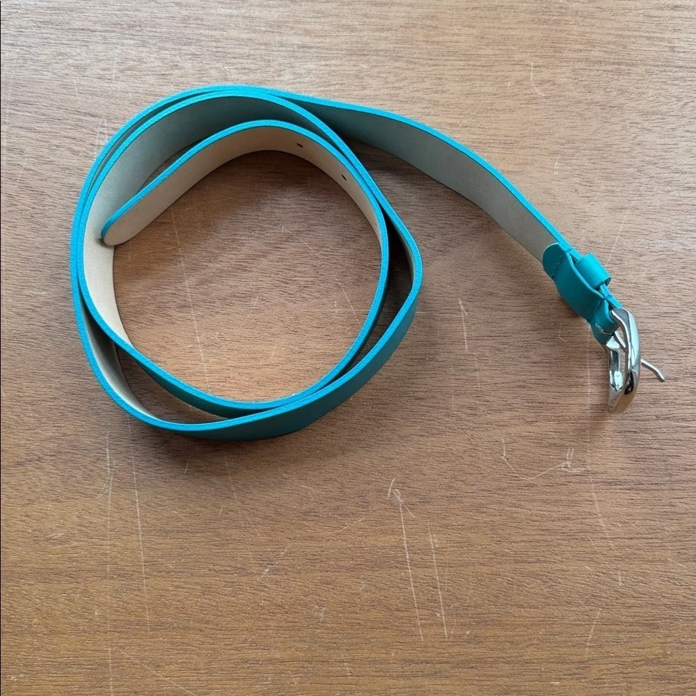 Furla Cerulean Belt with Silver Buckle